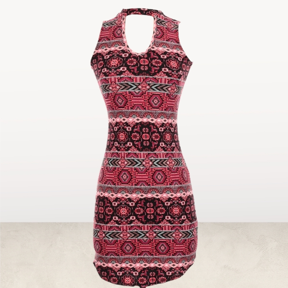 Abstract Printed Mini dress